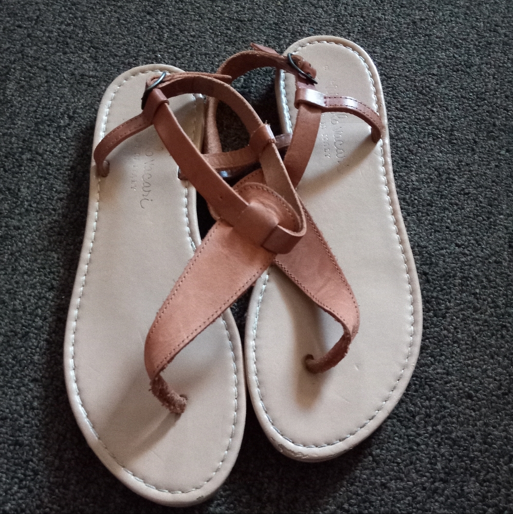 Niccolo Vacari Made In Italy Tan Strappy Sandals Sz 9
